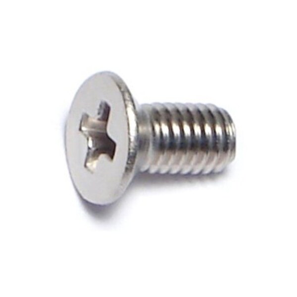 Midwest Fastener M3-0.50 x 6 mm Phillips Flat Machine Screw, Plain A2 Stainless Steel, 25 PK 69541 - main